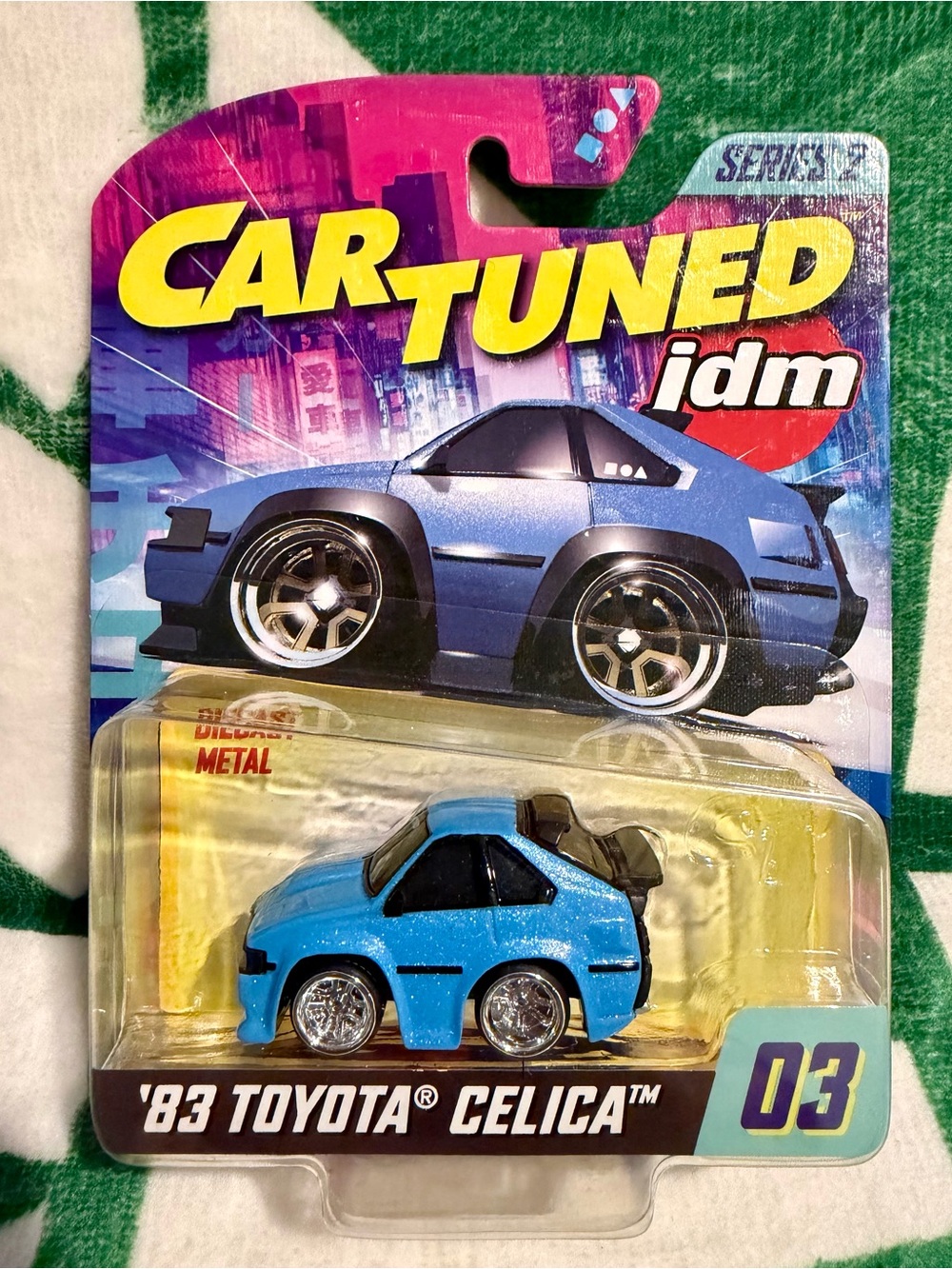 Car Tuned MGA JDM Series 2 Toyota Celica 03 Diecast Cartuned Blue 1983 BRAND NEW